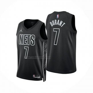 Camiseta Brooklyn Nets Kevin Durant NO 7 Statement 2025-26 Negro
