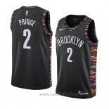 Camiseta Brooklyn Nets Taurean Prince #2 Ciudad 2019 Negro