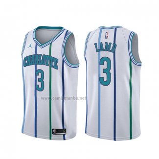 Camiseta Charlotte Hornets Jeremy Lamb #3 Classic Blanco