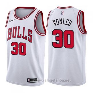 Camiseta Chicago Bulls Noah Vonleh #30 Association 2017-18 Blanco