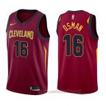 Camiseta Cleveland Cavaliers Cedi Osman #16 Icon 2017-18 Rojo