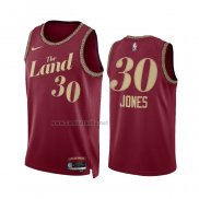 Camiseta Cleveland Cavaliers Damian Jones #30 Ciudad 2023-24 Rojo
