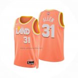 Camiseta Cleveland Cavaliers Jarrett Allen NO 31 Ciudad 2025-26 Naranja
