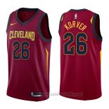 Camiseta Cleveland Cavaliers Kyle Korver #26 Icon 2017-18 Rojo