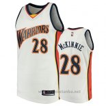 Camiseta Golden State Warriors Alfonzo Mckinnie #28 2009-10 Hardwood Classics Blanco