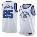 Camiseta Golden State Warriors Chris Boucher #25 Hardwood Classic 2018 Blanco