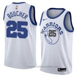 Camiseta Golden State Warriors Chris Boucher #25 Hardwood Classic 2018 Blanco