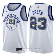 Camiseta Golden State Warriors Draymond Green #23 Hardwood 2017-18 Blanco