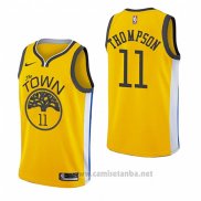 Camiseta Golden State Warriors Klay Thompson #11 Earned 2018-19 Amarillo