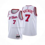 Camiseta Houston Rockets Cam Whitmore NO 7 Ciudad 2025-26 Blanco
