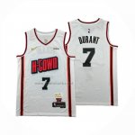 Camiseta Houston Rockets Kevin Durant NO 7 Ciudad 2024-25 Blanco