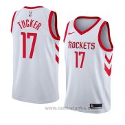 Camiseta Houston Rockets P.j. Tucker #17 Association 2018 Blanco