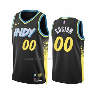 Camiseta Indiana Pacers Personalizada Ciudad 2023-24 Negro