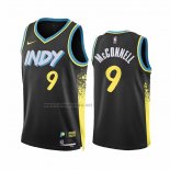 Camiseta Indiana Pacers T.J. Mcconnell #9 Ciudad 2023-24 Negro