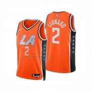 Camiseta Los Angeles Clippers Kawhi Leonard NO 2 Ciudad 2025-26 Naranja