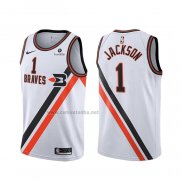 Camiseta Los Angeles Clippers Reggie Jackson #1 Classic Edition Blanco