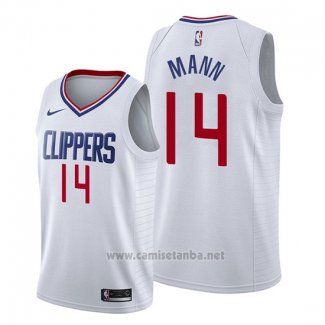 Camiseta Los Angeles Clippers Terance Mann #14 Association 2019-20 Blanco