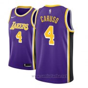 Camiseta Los Angeles Lakers Alex Caruso #4 Statement 2018-19 Violeta