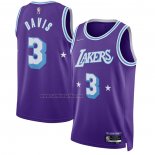 Camiseta Los Angeles Lakers Anthony Davis #3 Ciudad Edition 2021-22 Violeta