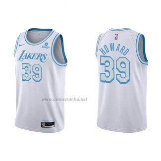 Camiseta Los Angeles Lakers Dwight Howard #39 Ciudad 2021-22 Blanco