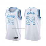 Camiseta Los Angeles Lakers Kobe Bryant #24 Ciudad 2020-21 Blanco