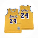 Camiseta Los Angeles Lakers Kobe Bryant #24 Mitchell & Ness 2007-08 Amarillo