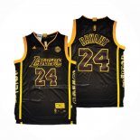 Camiseta Los Angeles Lakers Kobe Bryant #24 Retired Negro