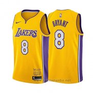 Camiseta Los Angeles Lakers Kobe Bryant #8 Retirement 2017-18 Oro