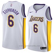 Camiseta Los Angeles Lakers Lance Stephenson #6 Association 2018 Blanco