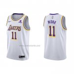 Camiseta Los Angeles Lakers Malik Monk #11 Association 2021-22 Blanco