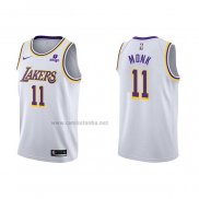 Camiseta Los Angeles Lakers Malik Monk #11 Association 2021-22 Blanco