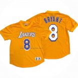 Camiseta Manga Corta Los Angeles Lakers Kobe Bryant #8 Amarillo