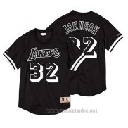 Camiseta Manga Corta Los Angeles Lakers Magic Johnson #32 Negro