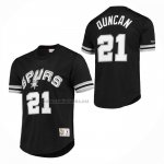Camiseta Manga Corta San Antonio Spurs Tim Duncan NO 21 Negro