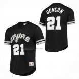 Camiseta Manga Corta San Antonio Spurs Tim Duncan NO 21 Negro