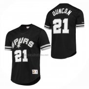 Camiseta Manga Corta San Antonio Spurs Tim Duncan NO 21 Negro