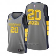 Camiseta Memphis Grizzlies Josh Jackson #20 Ciudad Gris