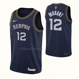 Camiseta Memphis Grizzlies LaMelo Ball #12 Ciudad 2021-22 Azul