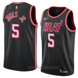 Camiseta Miami Heat Derrick Jones Jr. #5 Classic 2018 Negro