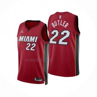 Camiseta Miami Heat Jimmy Butler NO 22 Statement 2024-25 Rojo