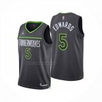 Camiseta Minnesota Timberwolves Anthony Edwards NO 5 Statement 2024-25 Gris
