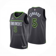 Camiseta Minnesota Timberwolves Anthony Edwards NO 5 Statement 2024-25 Gris