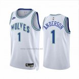 Camiseta Minnesota Timberwolves Kyle Anderson #1 Classic 2023-24 Blanco