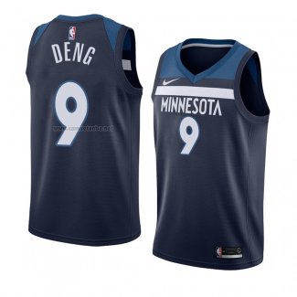 Camiseta Minnesota Timberwolves Luol Deng #9 Icon 2018 Azul