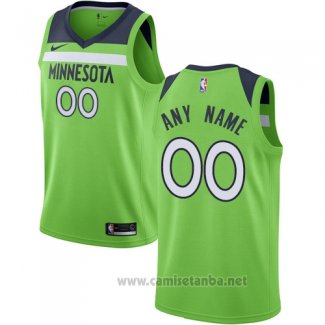 Camiseta Minnesota Timberwolves Personalizada 17-18 Verde