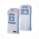 Camiseta NCAA North Carolina Tar Heels Michael Jordan NO 23 Blanco