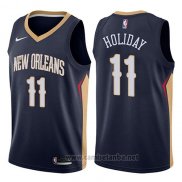 Camiseta New Orleans Pelicans Jrue Holiday #11 Icon 2017-18 Azul