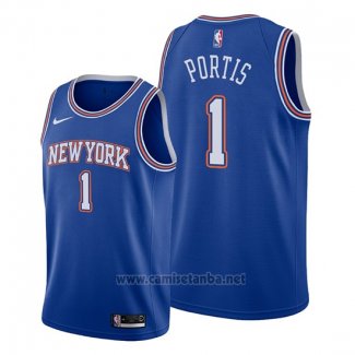 Camiseta New York Knicks Bobby Portis #1 Statement Azul