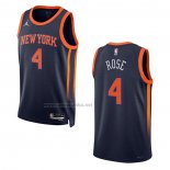 Camiseta New York Knicks Derrick Rose #4 Statement 2022-23 Negro