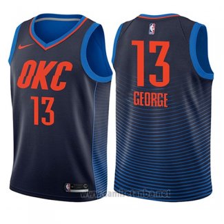 Camiseta Nino Oklahoma City Thunder Paul George #13 Statement 2017-18 Azul